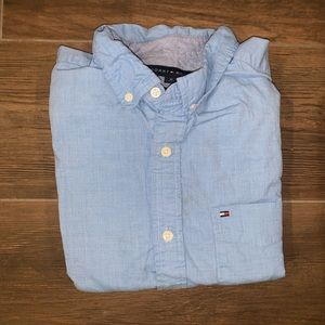 Tommy Hilfiger Light Blue Plaid Button Down